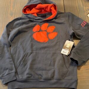 Clemson Kids Hoodie - Navy and Orange